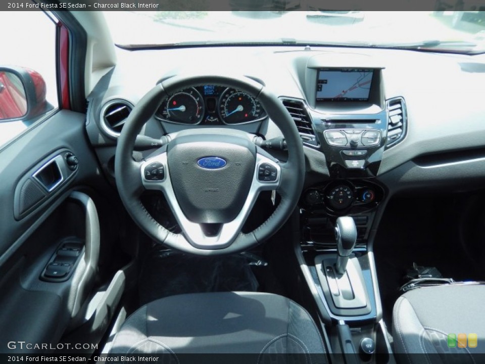 Charcoal Black Interior Dashboard for the 2014 Ford Fiesta SE Sedan #84173649