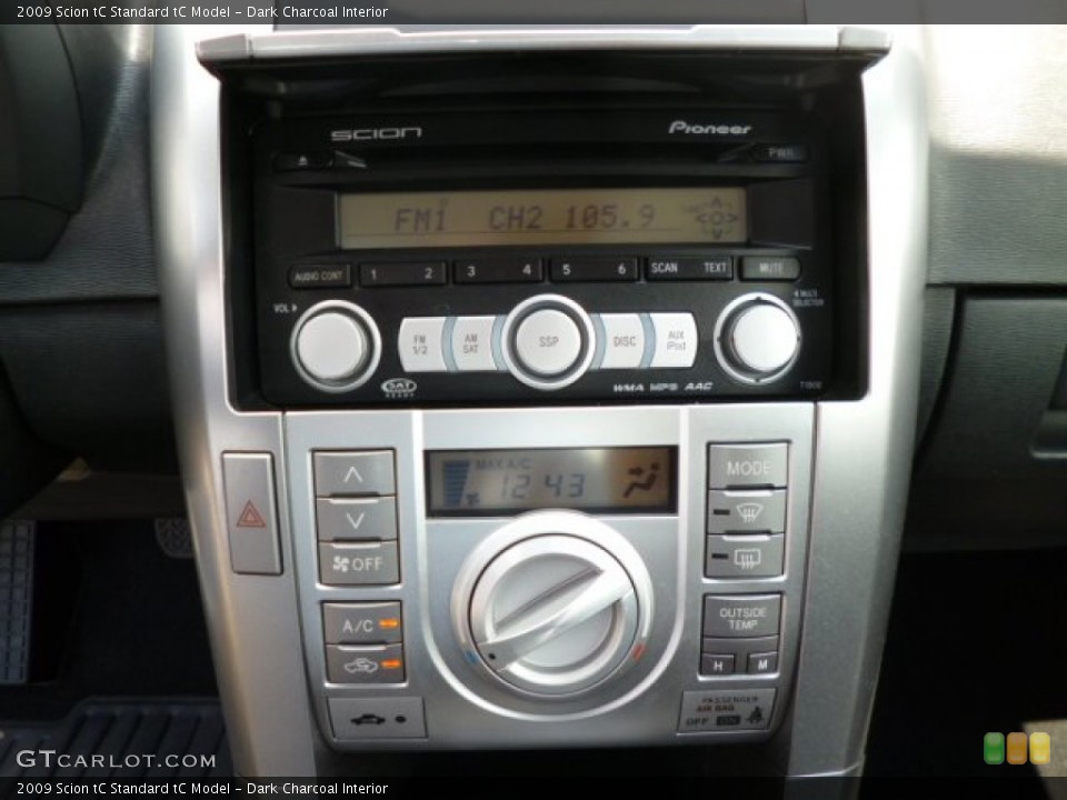 Dark Charcoal Interior Controls for the 2009 Scion tC  #84173988