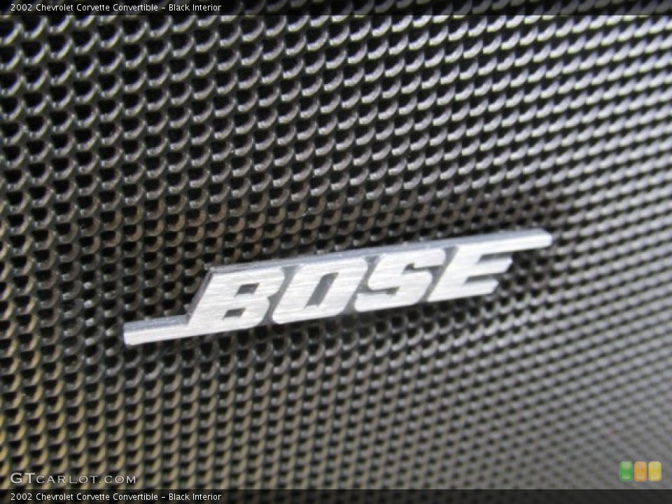 Black Interior Audio System for the 2002 Chevrolet Corvette Convertible #84173994