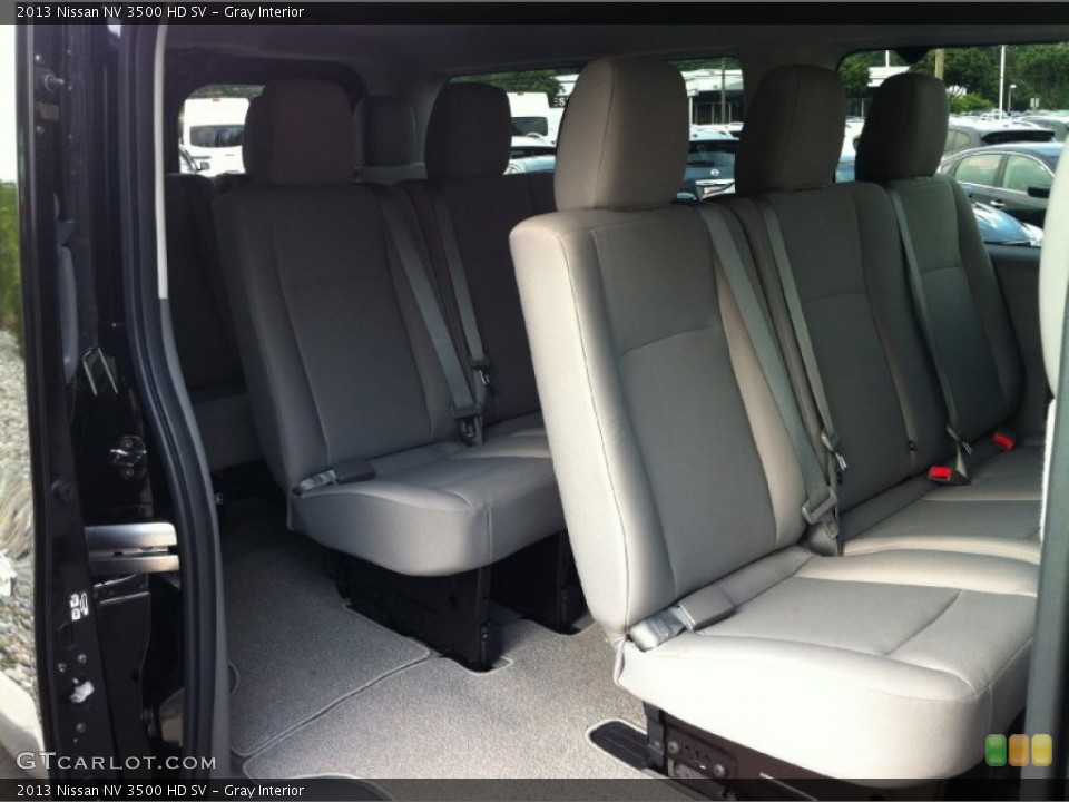 Gray Interior Rear Seat for the 2013 Nissan NV 3500 HD SV #84175602