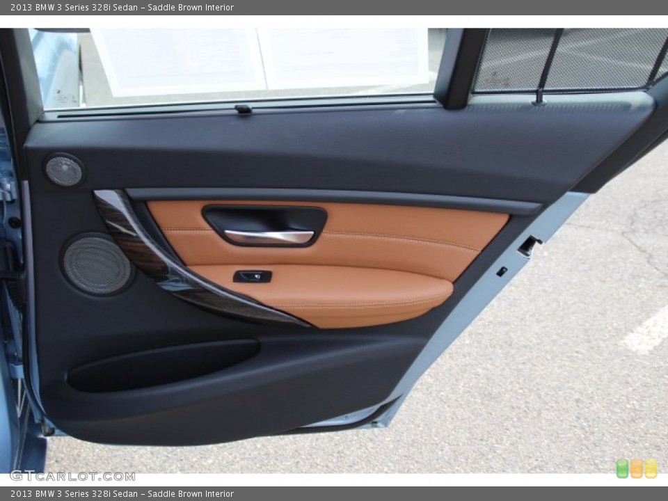 Saddle Brown Interior Door Panel for the 2013 BMW 3 Series 328i Sedan #84179856