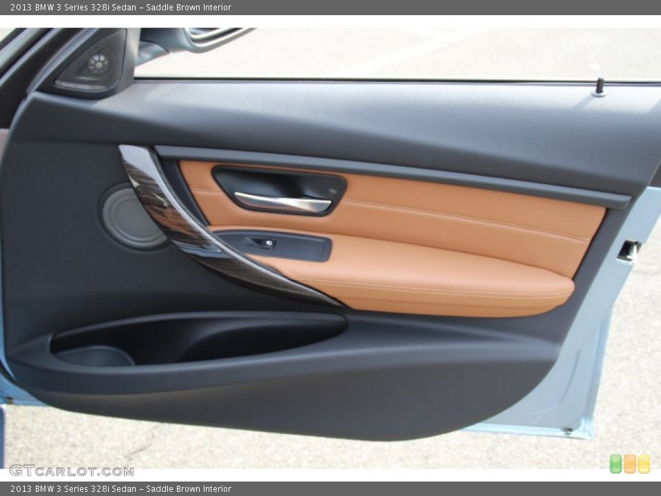 Saddle Brown Interior Door Panel for the 2013 BMW 3 Series 328i Sedan #84179886