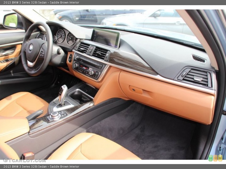 Saddle Brown Interior Dashboard for the 2013 BMW 3 Series 328i Sedan #84179901