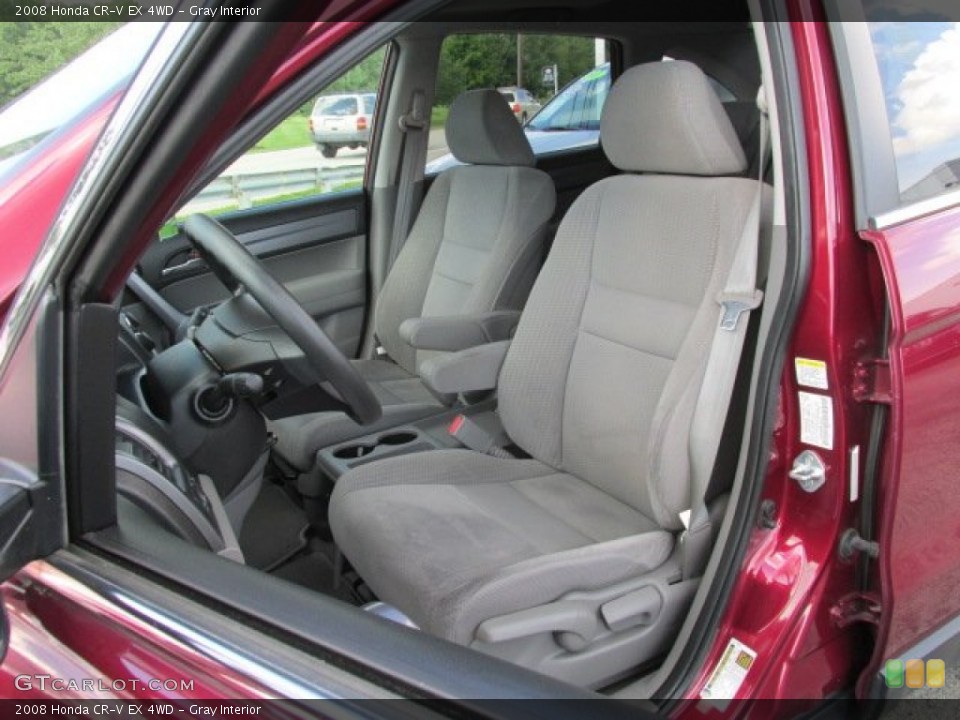 Gray Interior Front Seat for the 2008 Honda CR-V EX 4WD #84180384