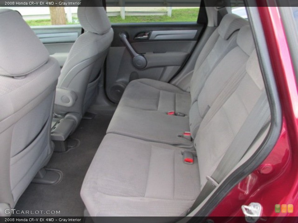 Gray Interior Rear Seat for the 2008 Honda CR-V EX 4WD #84180447
