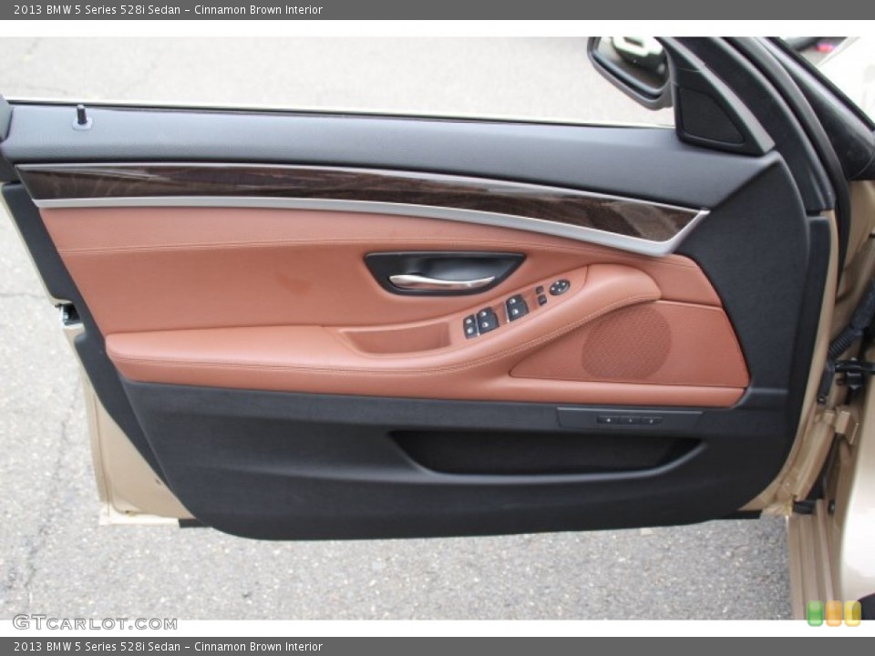 Cinnamon Brown Interior Door Panel for the 2013 BMW 5 Series 528i Sedan #84180654