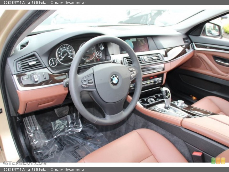 Cinnamon Brown Interior Photo for the 2013 BMW 5 Series 528i Sedan #84180669