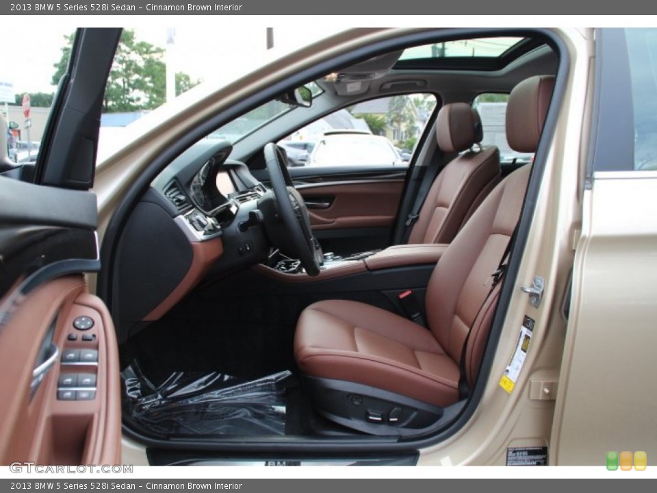 Cinnamon Brown Interior Front Seat for the 2013 BMW 5 Series 528i Sedan #84180688