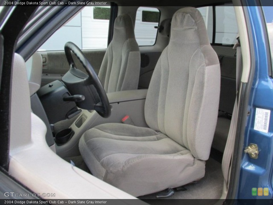 Dark Slate Gray Interior Front Seat for the 2004 Dodge Dakota Sport Club Cab #84180689