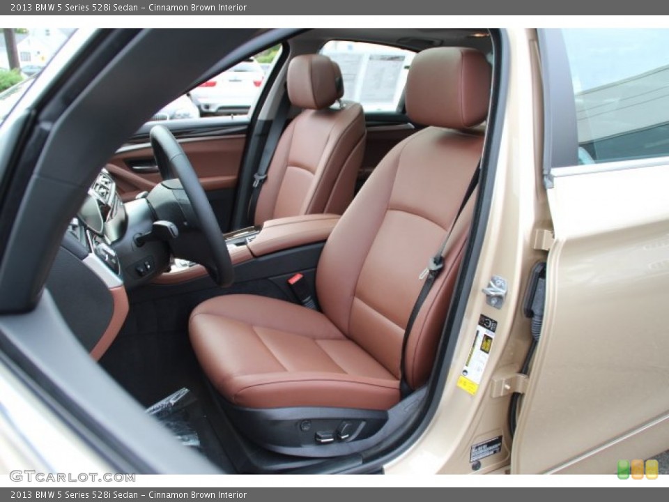 Cinnamon Brown Interior Front Seat for the 2013 BMW 5 Series 528i Sedan #84180703