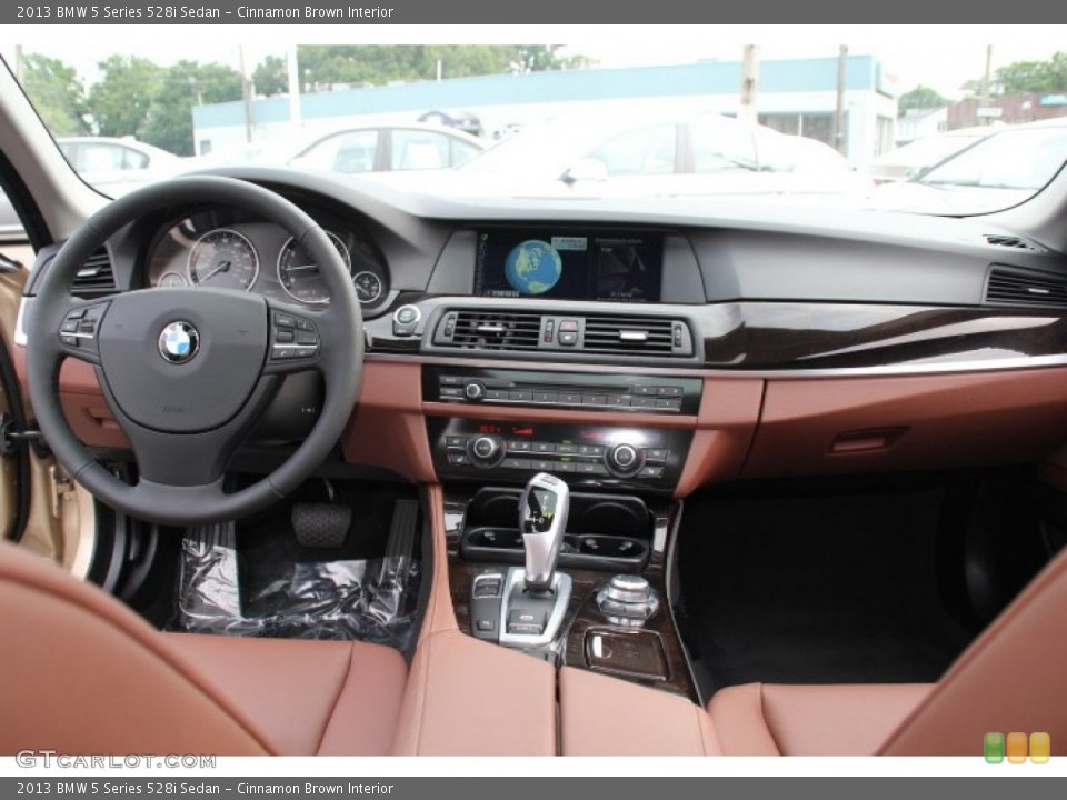 Cinnamon Brown Interior Dashboard for the 2013 BMW 5 Series 528i Sedan #84180723