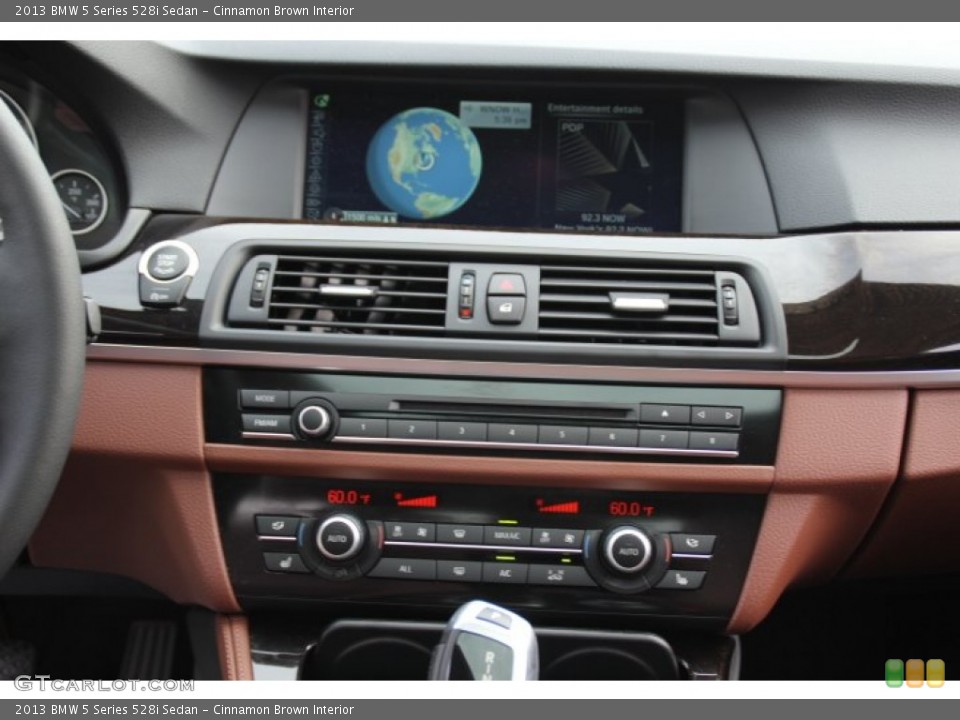 Cinnamon Brown Interior Controls for the 2013 BMW 5 Series 528i Sedan #84180743