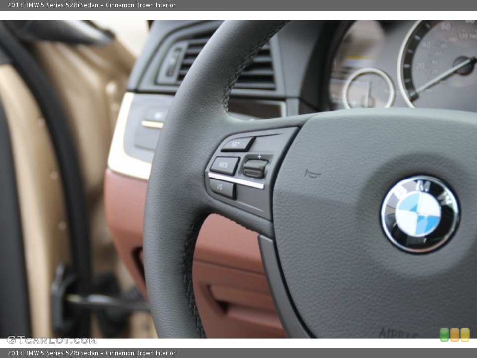 Cinnamon Brown Interior Controls for the 2013 BMW 5 Series 528i Sedan #84180792