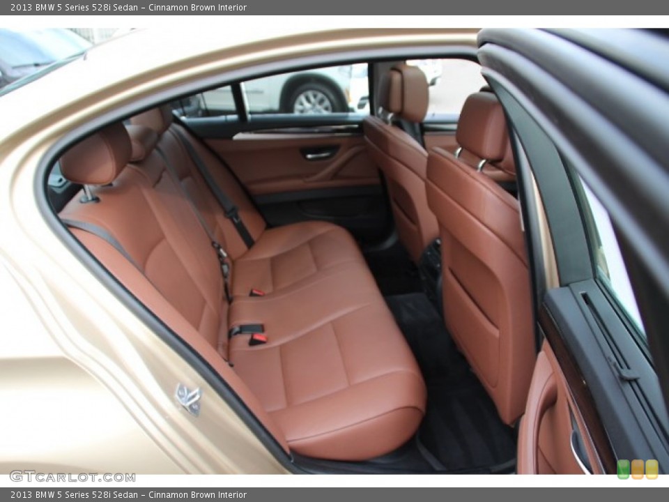 Cinnamon Brown Interior Rear Seat for the 2013 BMW 5 Series 528i Sedan #84180909