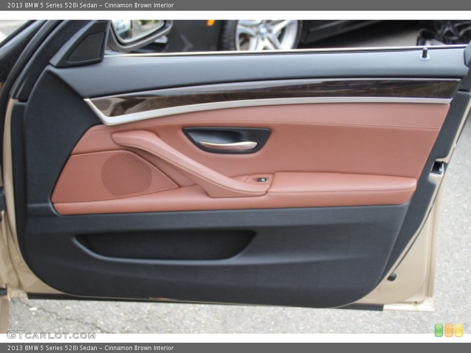 Cinnamon Brown Interior Door Panel for the 2013 BMW 5 Series 528i Sedan #84180948