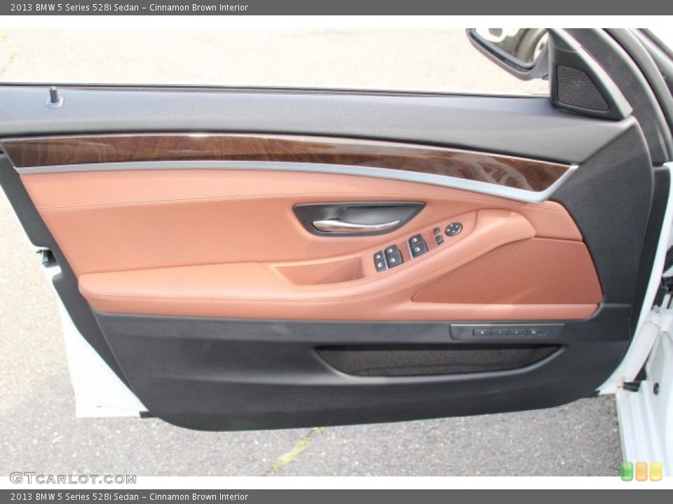 Cinnamon Brown Interior Door Panel for the 2013 BMW 5 Series 528i Sedan #84182781