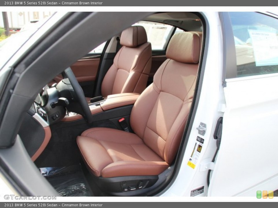 Cinnamon Brown Interior Front Seat for the 2013 BMW 5 Series 528i Sedan #84182823