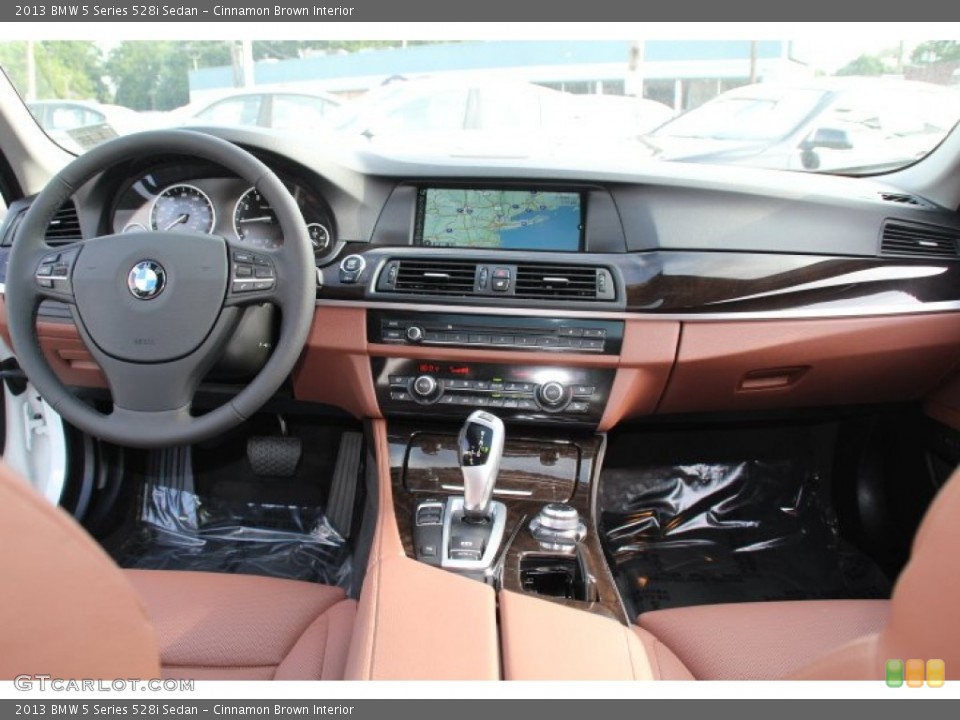 Cinnamon Brown Interior Dashboard for the 2013 BMW 5 Series 528i Sedan #84182838