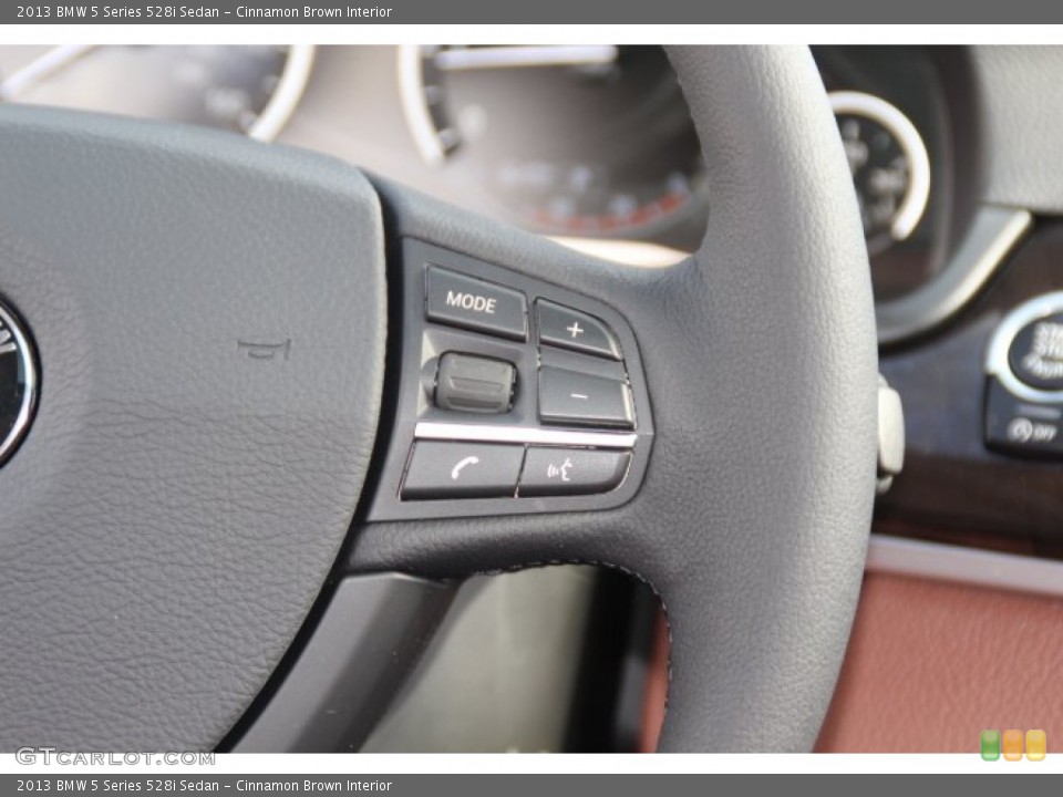 Cinnamon Brown Interior Controls for the 2013 BMW 5 Series 528i Sedan #84182922