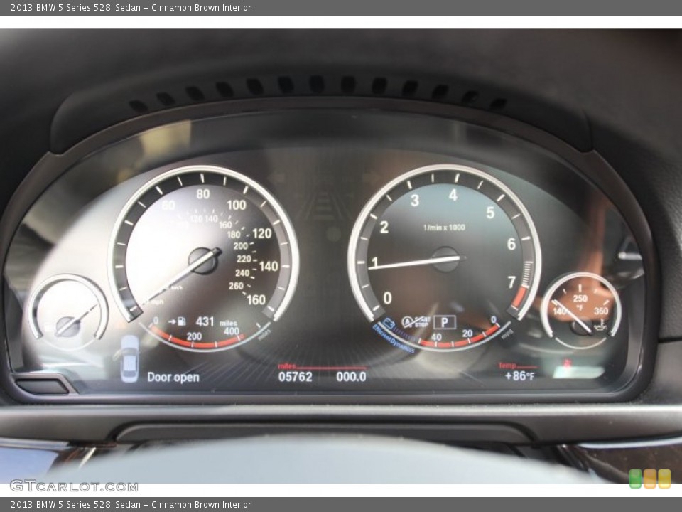 Cinnamon Brown Interior Gauges for the 2013 BMW 5 Series 528i Sedan #84182934