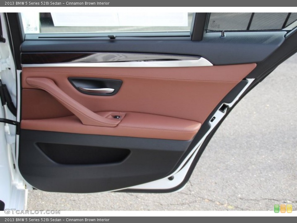 Cinnamon Brown Interior Door Panel for the 2013 BMW 5 Series 528i Sedan #84182985