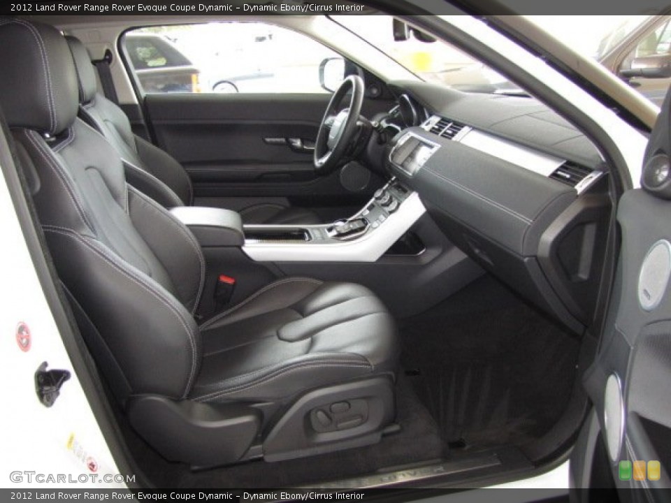 Dynamic Ebony/Cirrus Interior Front Seat for the 2012 Land Rover Range Rover Evoque Coupe Dynamic #84187230