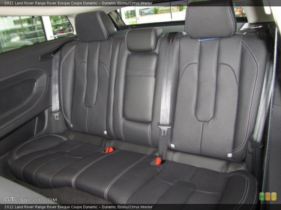 Dynamic Ebony/Cirrus Interior Rear Seat for the 2012 Land Rover Range Rover Evoque Coupe Dynamic #84187371