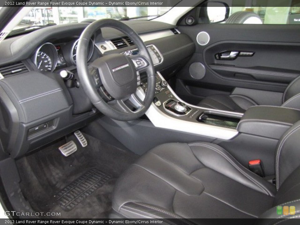 Dynamic Ebony/Cirrus 2012 Land Rover Range Rover Evoque Interiors