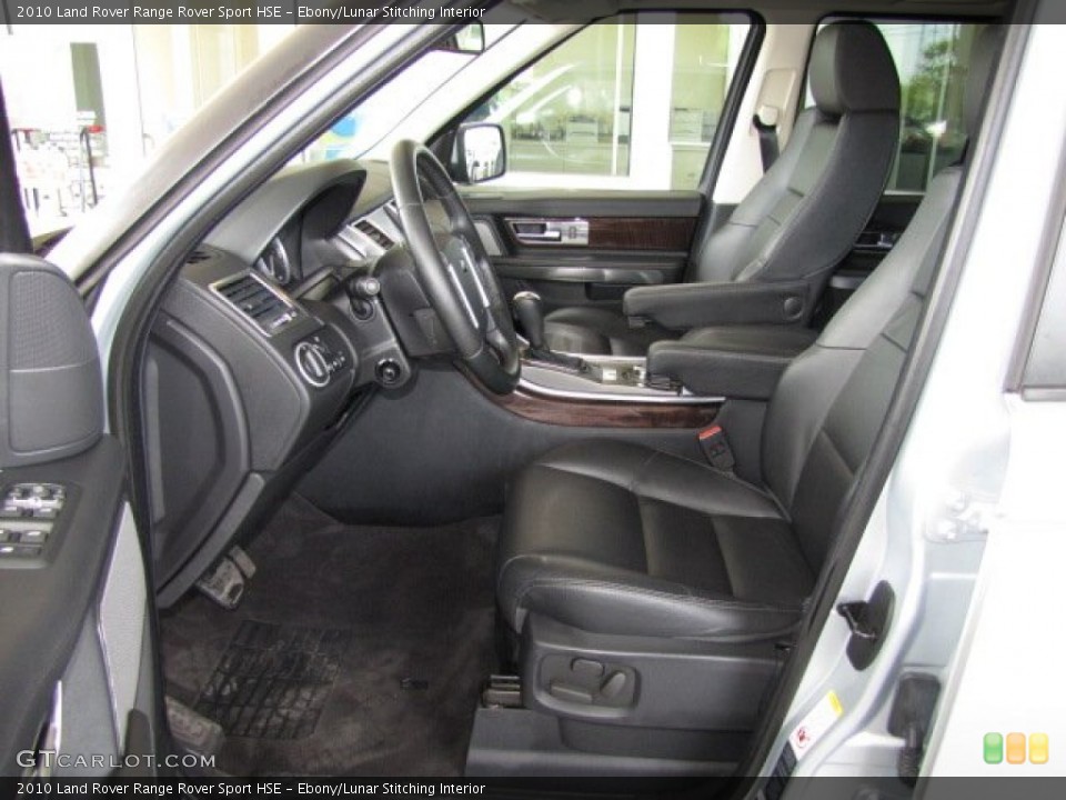 Ebony/Lunar Stitching Interior Front Seat for the 2010 Land Rover Range Rover Sport HSE #84188310