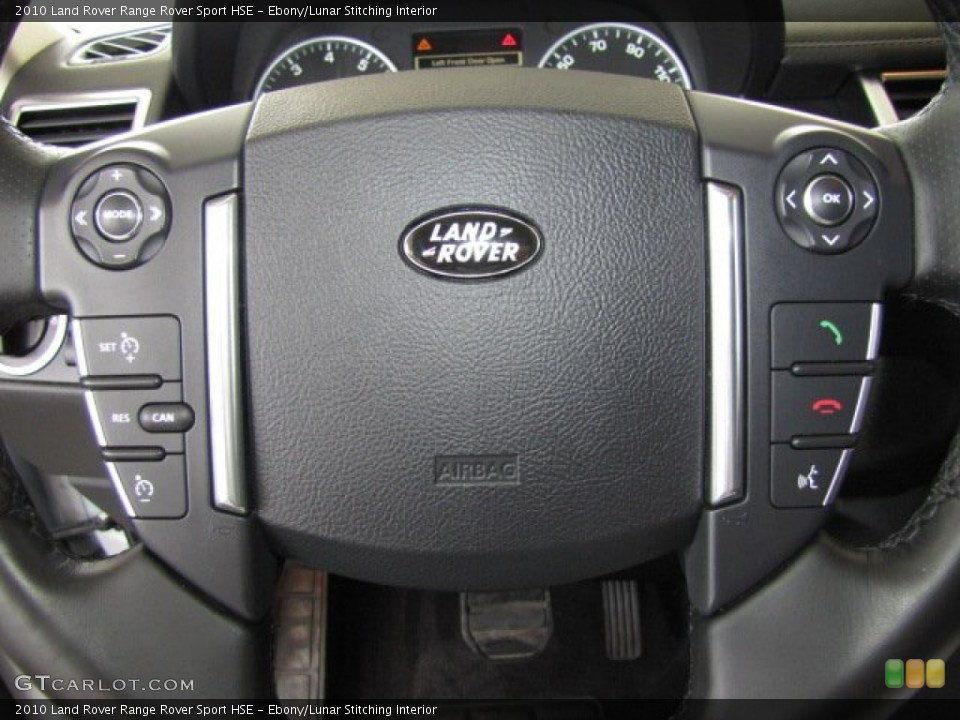 Ebony/Lunar Stitching Interior Controls for the 2010 Land Rover Range Rover Sport HSE #84188460
