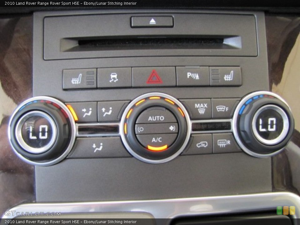 Ebony/Lunar Stitching Interior Controls for the 2010 Land Rover Range Rover Sport HSE #84188562