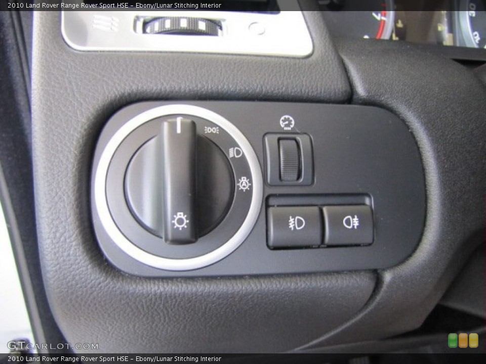 Ebony/Lunar Stitching Interior Controls for the 2010 Land Rover Range Rover Sport HSE #84188706