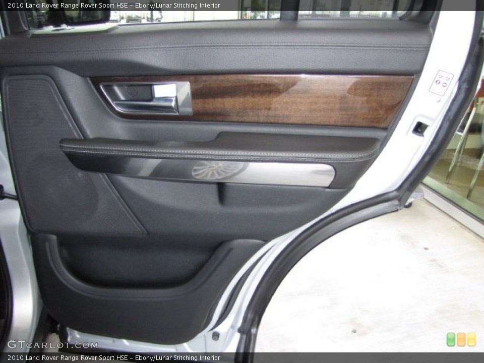 Ebony/Lunar Stitching Interior Door Panel for the 2010 Land Rover Range Rover Sport HSE #84188817