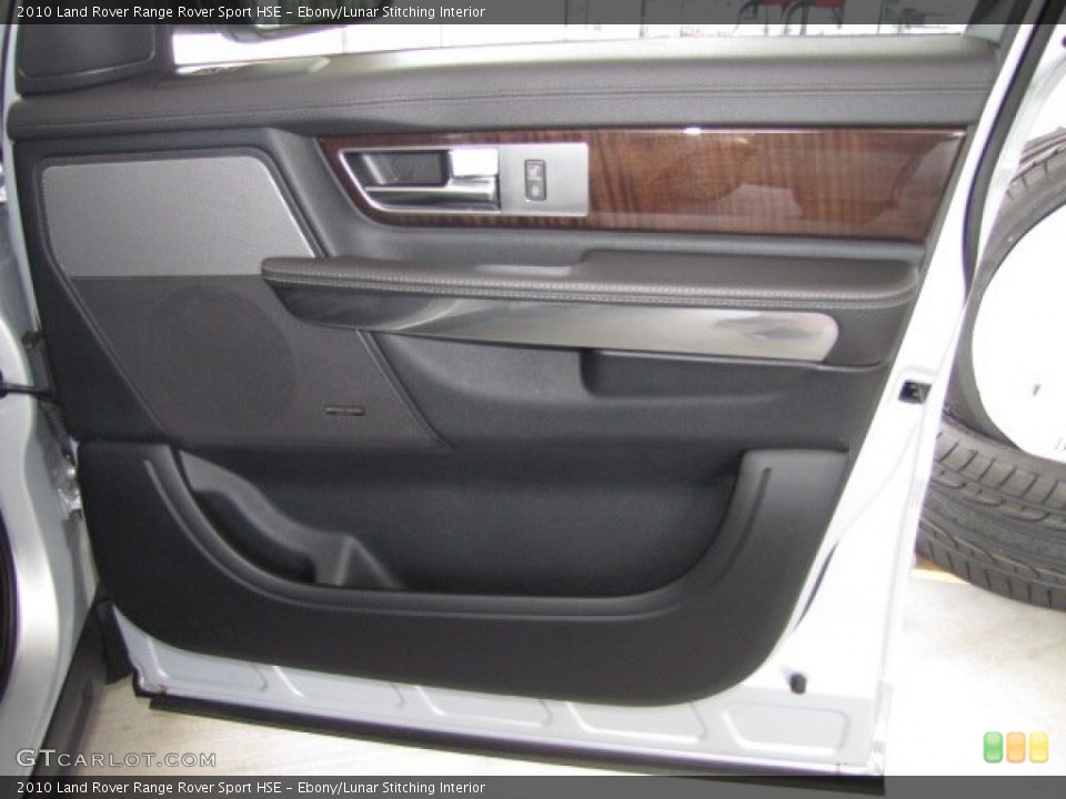 Ebony/Lunar Stitching Interior Door Panel for the 2010 Land Rover Range Rover Sport HSE #84188829