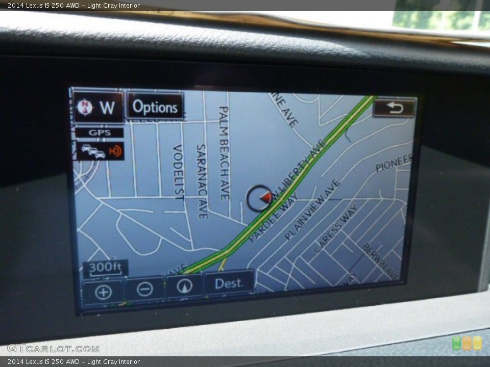 Light Gray Interior Navigation for the 2014 Lexus IS 250 AWD #84189360