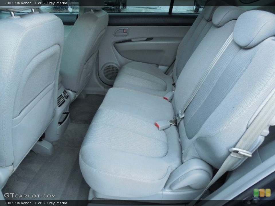 Gray Interior Rear Seat for the 2007 Kia Rondo LX V6 #84190131