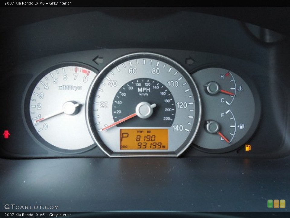 Gray Interior Gauges for the 2007 Kia Rondo LX V6 #84190302