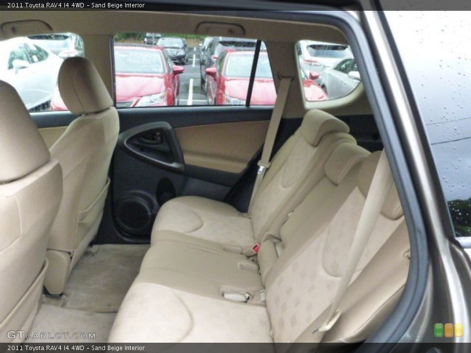 Sand Beige Interior Rear Seat for the 2011 Toyota RAV4 I4 4WD #84195599