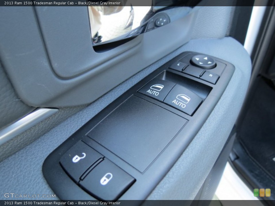 Black/Diesel Gray Interior Controls for the 2013 Ram 1500 Tradesman Regular Cab #84195812