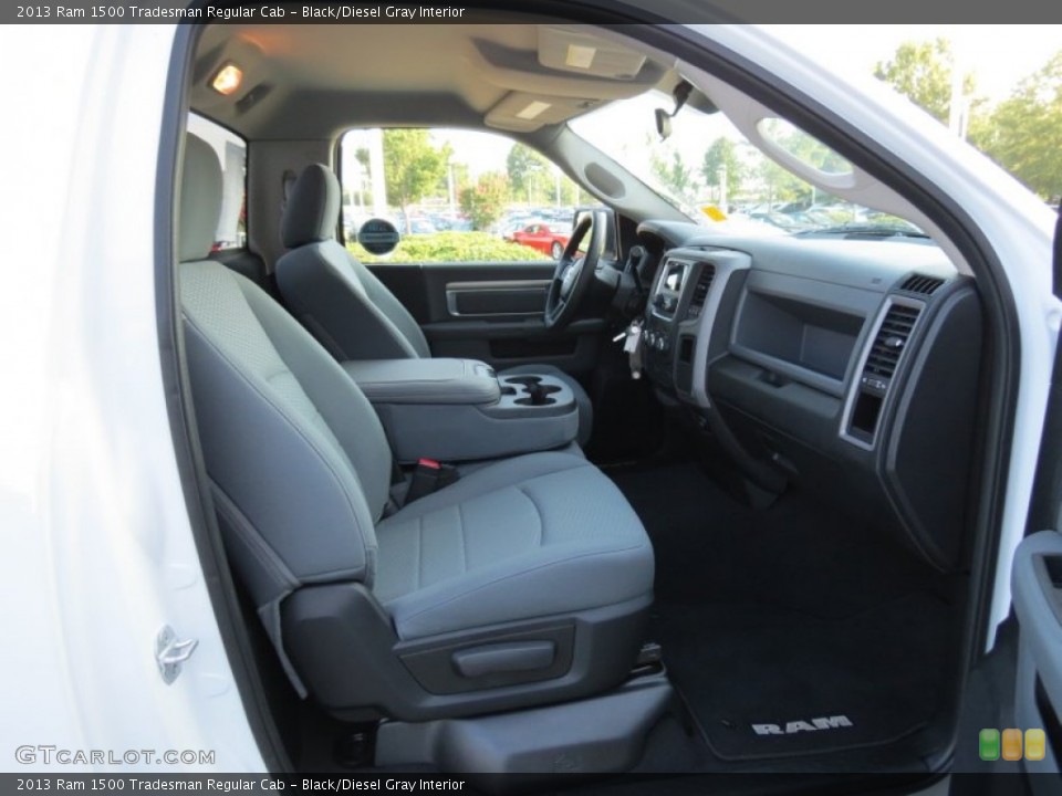 Black/Diesel Gray Interior Front Seat for the 2013 Ram 1500 Tradesman Regular Cab #84196018