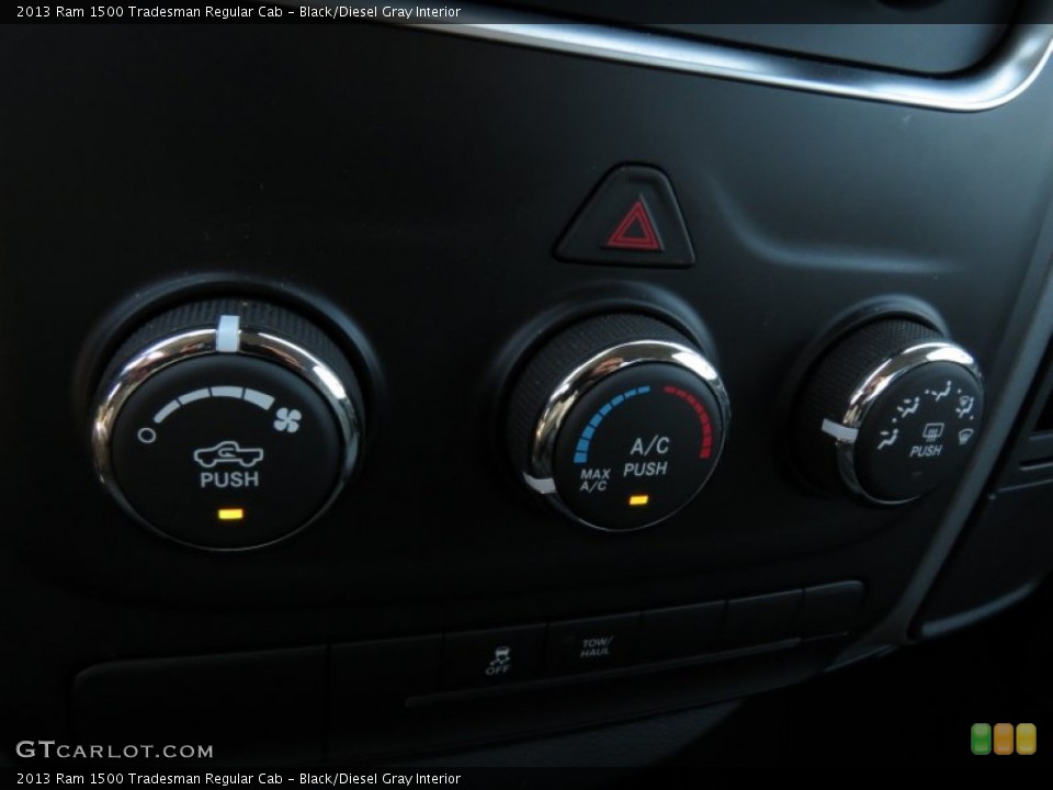 Black/Diesel Gray Interior Controls for the 2013 Ram 1500 Tradesman Regular Cab #84196187