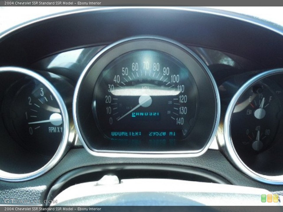 Ebony Interior Gauges for the 2004 Chevrolet SSR  #84196511