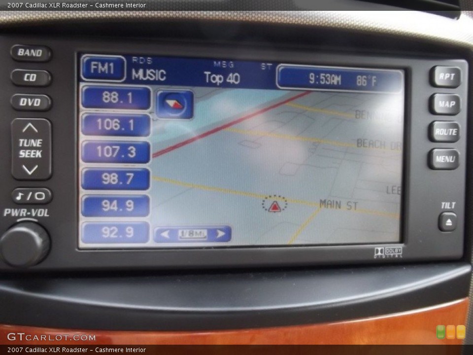 Cashmere Interior Navigation for the 2007 Cadillac XLR Roadster #84196910