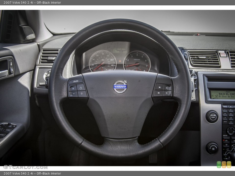 Off-Black Interior Steering Wheel for the 2007 Volvo S40 2.4i #84206810