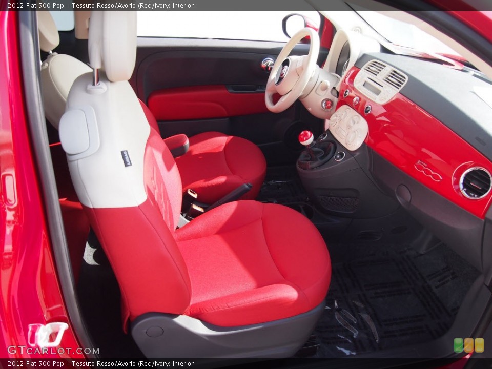 Tessuto Rosso/Avorio (Red/Ivory) Interior Photo for the 2012 Fiat 500 Pop #84208538