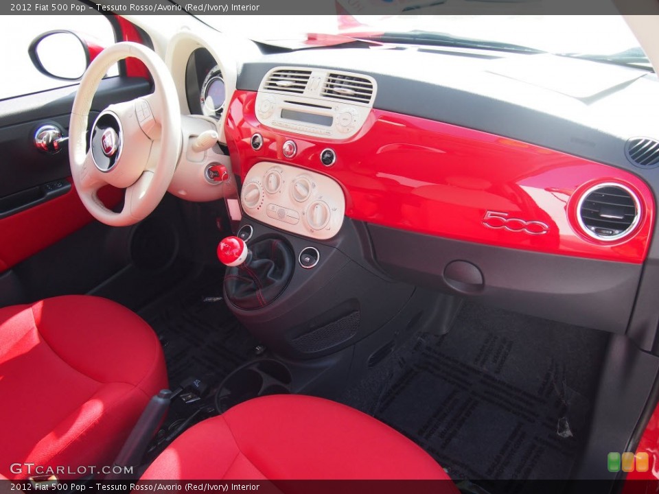 Tessuto Rosso/Avorio (Red/Ivory) Interior Dashboard for the 2012 Fiat 500 Pop #84208547