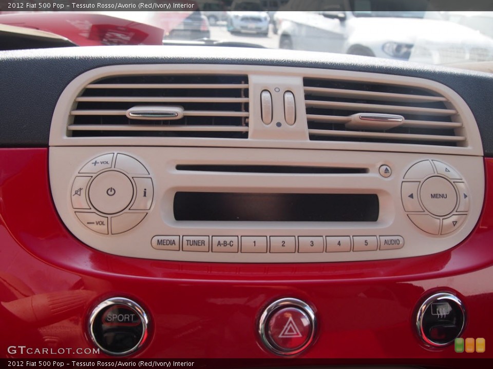 Tessuto Rosso/Avorio (Red/Ivory) Interior Audio System for the 2012 Fiat 500 Pop #84208673