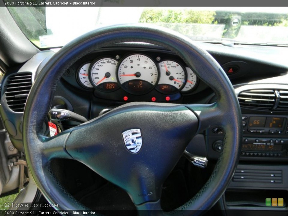 Black Interior Steering Wheel for the 2000 Porsche 911 Carrera Cabriolet #84209735