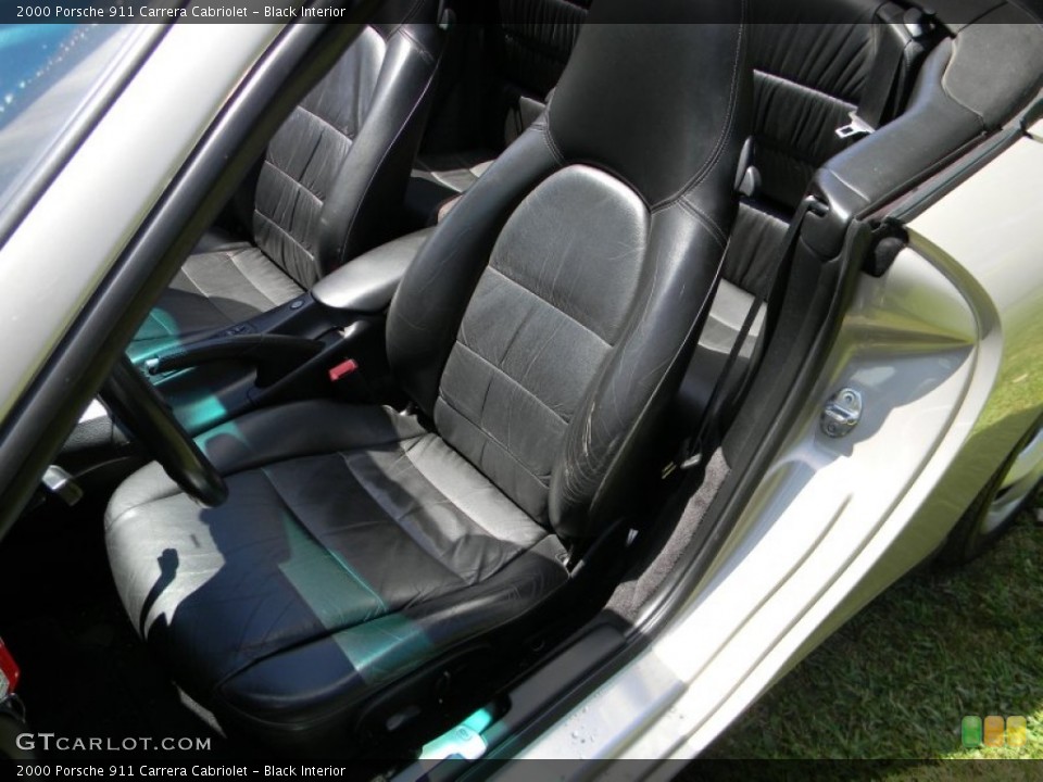 Black Interior Front Seat for the 2000 Porsche 911 Carrera Cabriolet #84209774
