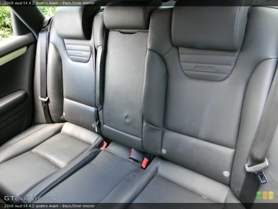 Black/Silver Interior Rear Seat for the 2008 Audi S4 4.2 quattro Avant #84210059
